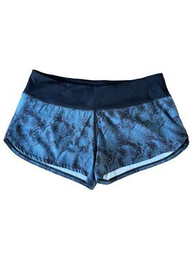 VUORI Omni Performance Shorts Womens Medium Blue Black Running Workout Athletic